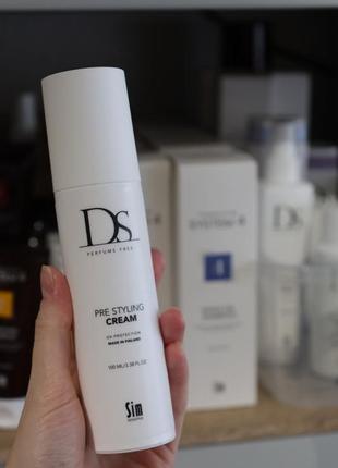 Престайлинг крем для волос без отдушек sim sensitive ds pre styling cream 100 мл