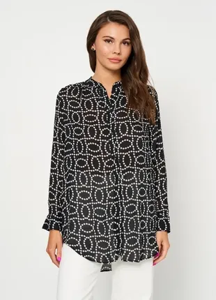 Удлиненная рубашка блузка h&m