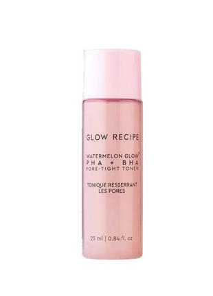 Тоник для лица glow recipe watermelon glow pha + bha pore-tight toner 25 мл1 фото