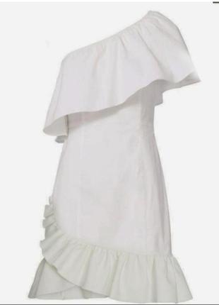Святкова біла сукня з воланами рюшами uk - 16 розмір 441 фото