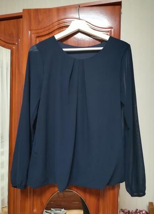 Шифонова блузка, легка нарядна блузка8 фото