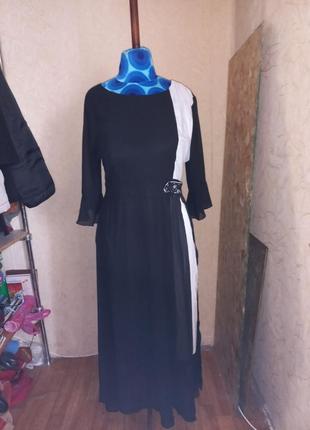 Сетчатое черное платье1 фото