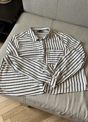 Укорочена рубашка, блузка1 фото