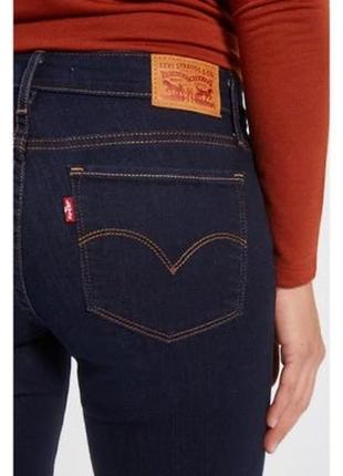 Джинсы levi's 714 глубокий синий р. 24/32