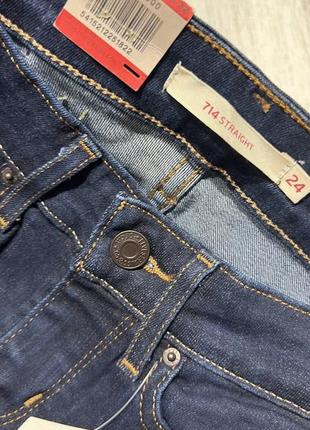 Джинсы levi's 714 глубокий синий р. 24/326 фото