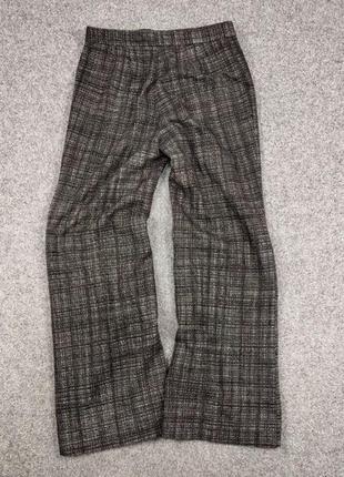 Бездоганні трендові штани, твідовий стиль max mara lana wool classic tweed trouser pants7 фото