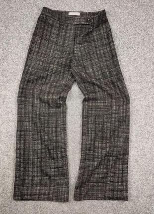 Бездоганні трендові штани, твідовий стиль max mara lana wool classic tweed trouser pants6 фото