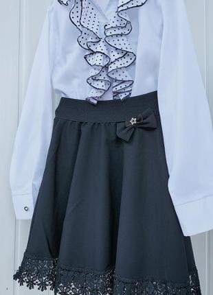 Комплект в школу: блузка + юбка