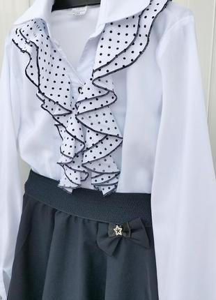 Комплект в школу: блузка + юбка2 фото