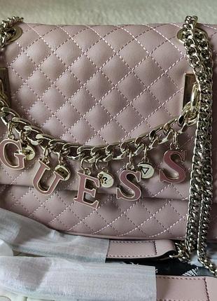 Сумка кроссбоди guess passion гесс оригинал сша с логотипом на цепочке