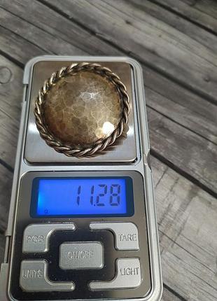 Вінтажна велика брошка срібло 925