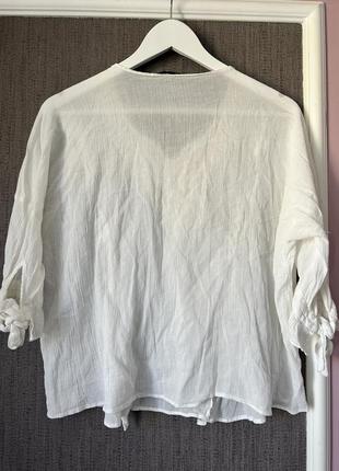 Zara блуза марлевок хлопок2 фото