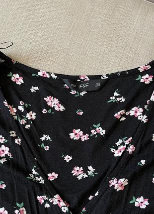 Сукня міні в квітковий принт3 фото