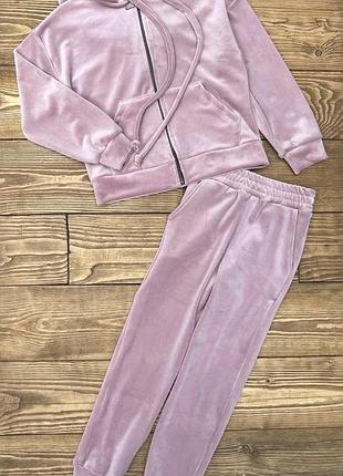 Велюровый костюмчик для девочек
