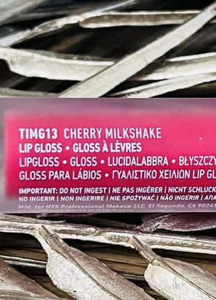 Оригінал блиск для губ nyx professional makeup this is milky gloss lip gloss cherry milkshake оригинал блеск для губ4 фото