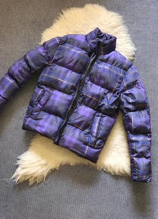 Дутик пуффер клетчатый в клетку куртка пуховик мужской оверсайз