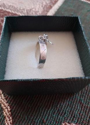 Серебряное кольцо ключик к двум влюбленным сердцам сердце сердечко5 фото