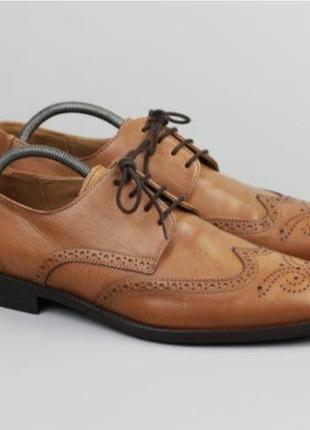 Фирменные кожаные туфли броги lloyd by farrow brown2 фото