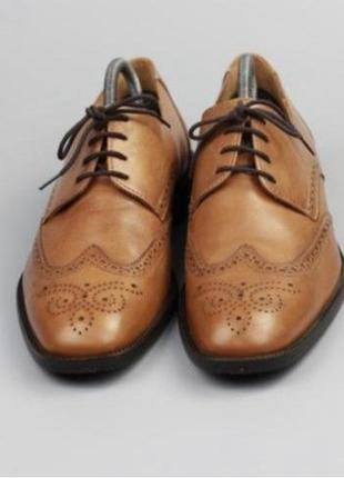 Фирменные кожаные туфли броги lloyd by farrow brown4 фото