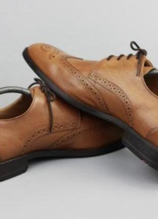 Фирменные кожаные туфли броги lloyd by farrow brown5 фото