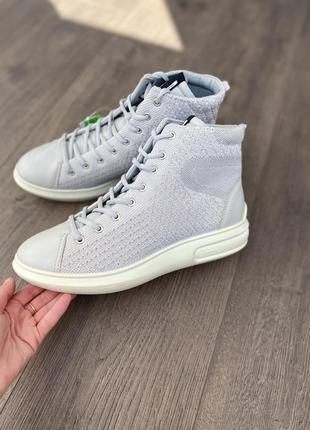 Ботинки кожаные оригинал Термосапожки ecco 29 19 см gore-tex 221513