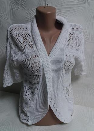 💖💜💛красивый ажурный кардиган/блузка /накидка