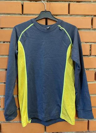 Вовняна термобілизна лонгслів helly hansen 12 р ( 152 см). вовна меріноса