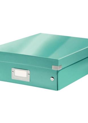 Коробка для хранения leitz click & store middle box бирюзовый (6058-00-51)