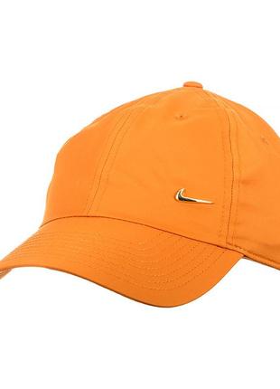 Мужская бейсболка nike u nsw df h86 metal swoosh cap оранжевый one size (7d943092-815 one size)