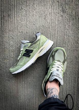 Мужские кроссовки new balance xjjjjound   990v3 "green"9 фото