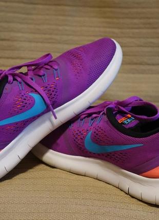 Легкие очень яркие фирменные кроссовки  nike free rn (gs) 831509500 40 р.