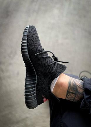 Мужские кроссовки adidas yeezy boost 350 v2 'black/red'#адидас2 фото