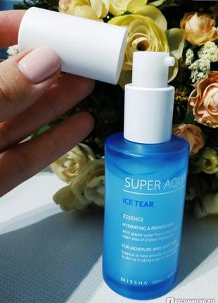 Увлажняющая эссенция для лица missha super aqua ice tear essence3 фото