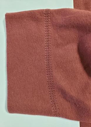 Красивая брендовая трикотажная коттоновая блузка на пуговицах цвет бургунди9 фото