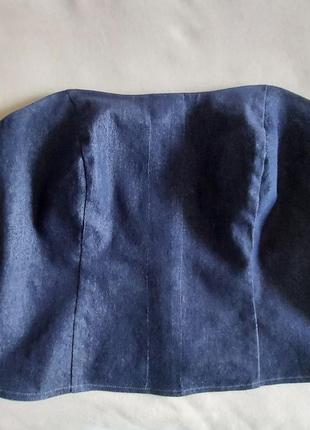 Корсаж из денима
