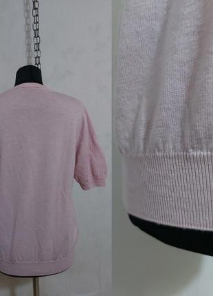 Вязаная шерстяная  кофта, свитер с коротким рукавом шерсть  со знаком качества peter hahn7 фото