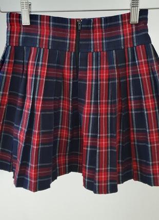 Шкільна форма спідниця юбка ollvvia 134 140 кілт килт шотландка2 фото