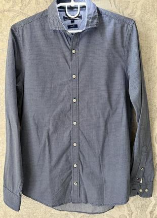 Рубашка мужская брендовая без дефектов 100% хлопок tommy hilfiger2 фото
