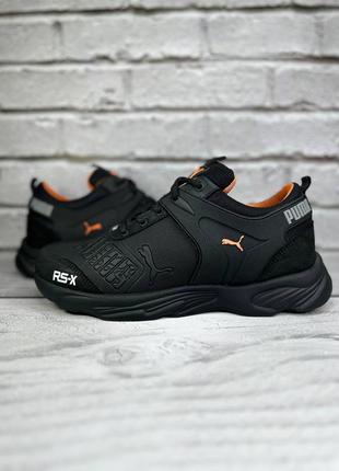 Мужские кроссовки puma rs-x черные3 фото