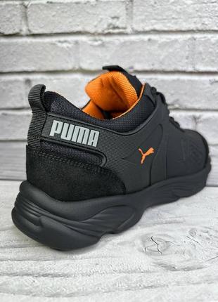 Мужские кроссовки puma rs-x черные8 фото