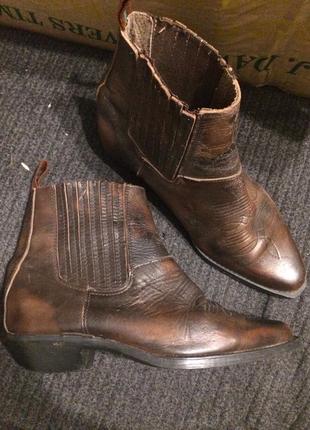 Oliver timpson кожаные ботинки туфли 25.5-26 см