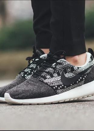 Кроссовки утепленные nike roshe one winter