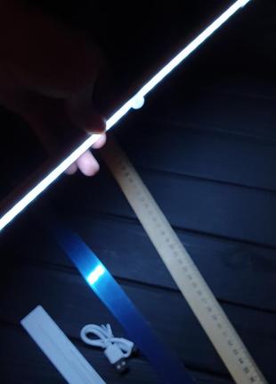 Тонкий бездротовий світлодіодний світильник 40 см на магніті для дому з алюмінієвим акумолятором від usb3 фото
