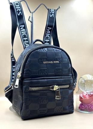 Стильний жіночий рюкзак чорний з екошкіри туреччина портфель в стилі michael kors мішель корш