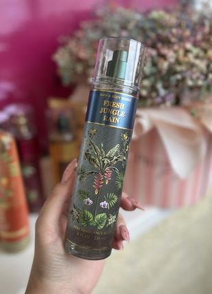 Распил спрея bath and body works fresh jungle rain оригинал