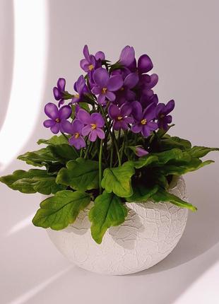 Лесные фиалки. ручная работа