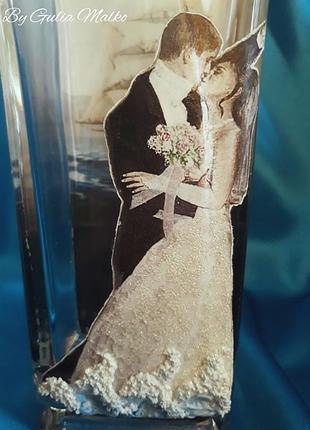 Ваза с декупажем