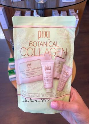 Pixi botanical collagen набір тонік маска серветки