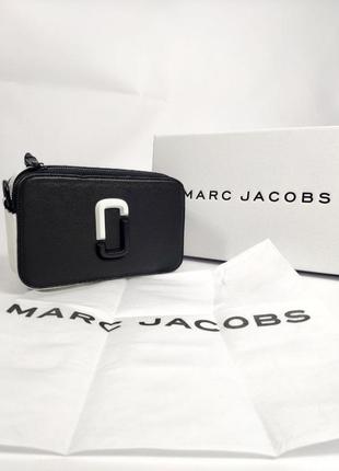 Сумка marc jacobs the snapshot black and white6 фото