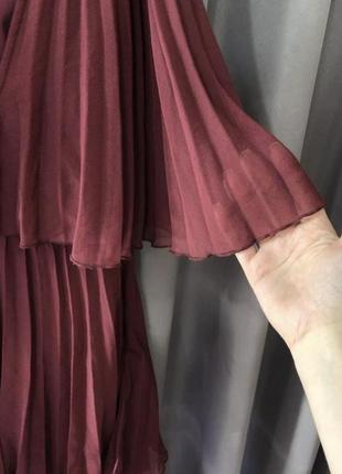 Ярусное платье макси с легкими складками asos design7 фото
